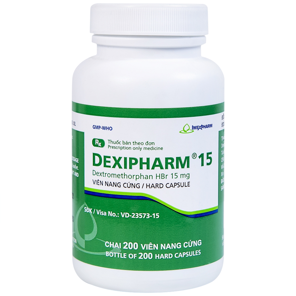 Thuốc Dexipharm 15 Imexpharm điều trị triệu chứng ho (200 viên)