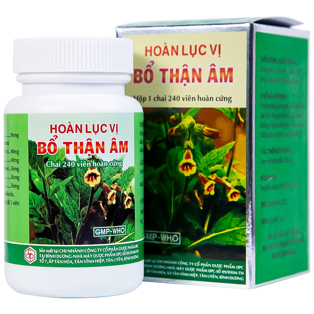 Thuốc Hoàn Lục Vị Bổ Thận Âm OPC điều trị các trường hợp tinh huyết suy kém, hoa mắt, chóng mặt (10 gói x 5g)