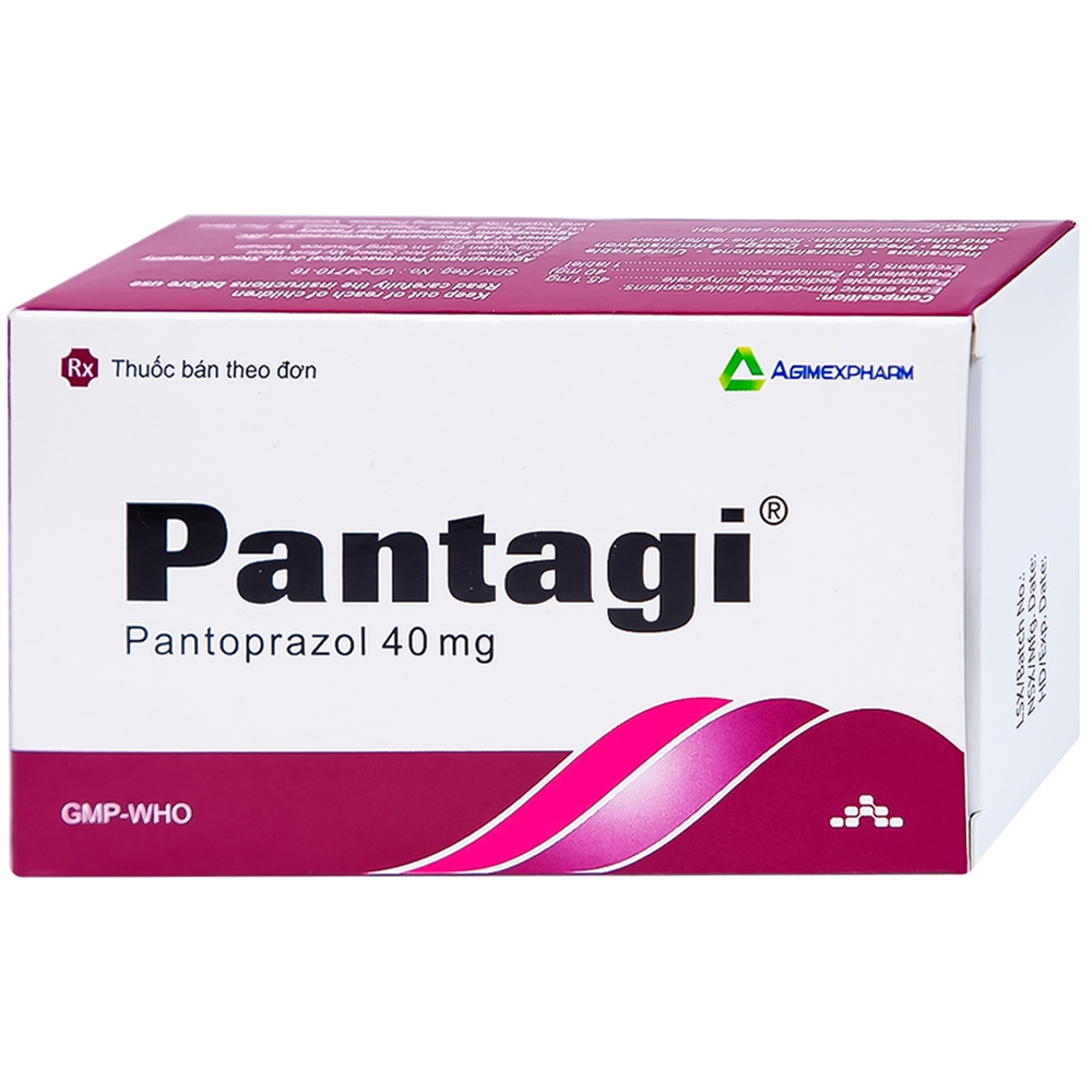 Viên nén Pantagi 40mg Agimexpharm điều trị loét dạ dày - tá tràng (3 vỉ x 10 viên)