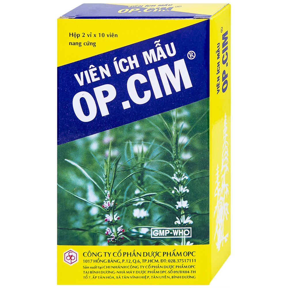 Viên ích mẫu OP.CIM OPC điều hòa kinh nguyệt (2 vỉ x 10 viên)