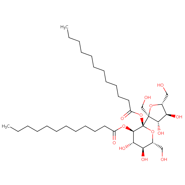 Công thức hóa học của Sucrose Dilaurate