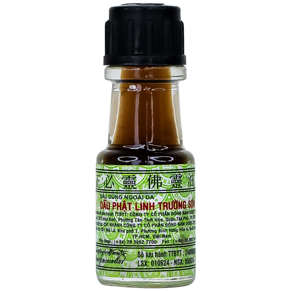 Dầu Phật Linh 1.5ml Trường Sơn dùng hỗ trợ trường hợp cảm