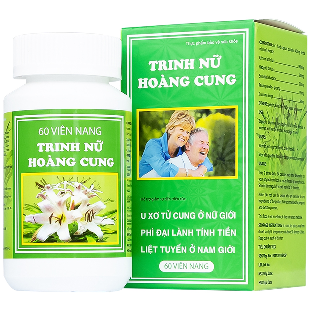 Viên uống Trinh Nữ Hoàng Cung Dolexphar hỗ trợ giảm sự tiến triển của u xơ tử cung (60 viên)