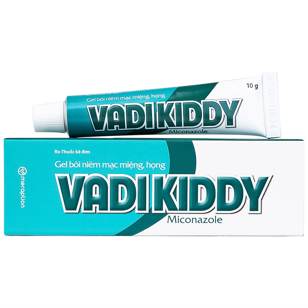 Gel niêm mạc miệng họng Vadikddy 10g Merap Gel điều trị nấm candida