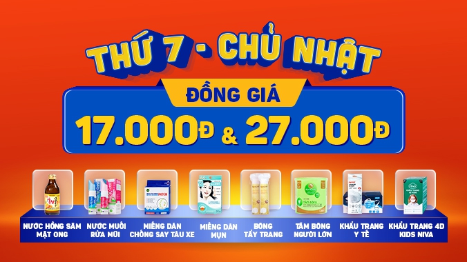 Hè Khỏe Khoắn - Cuối Tuần Đồng Giá 17.000đ - 27.000đ tại FPT Long Châu 