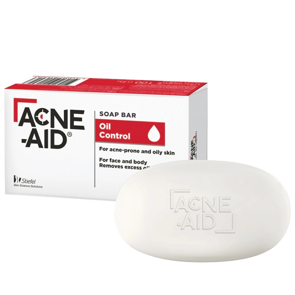 Xà phòng Acne-Aid Oil Control Soap Bar 100g làm sạch dịu nhẹ, giảm nhờn cho da nhờn và mụn