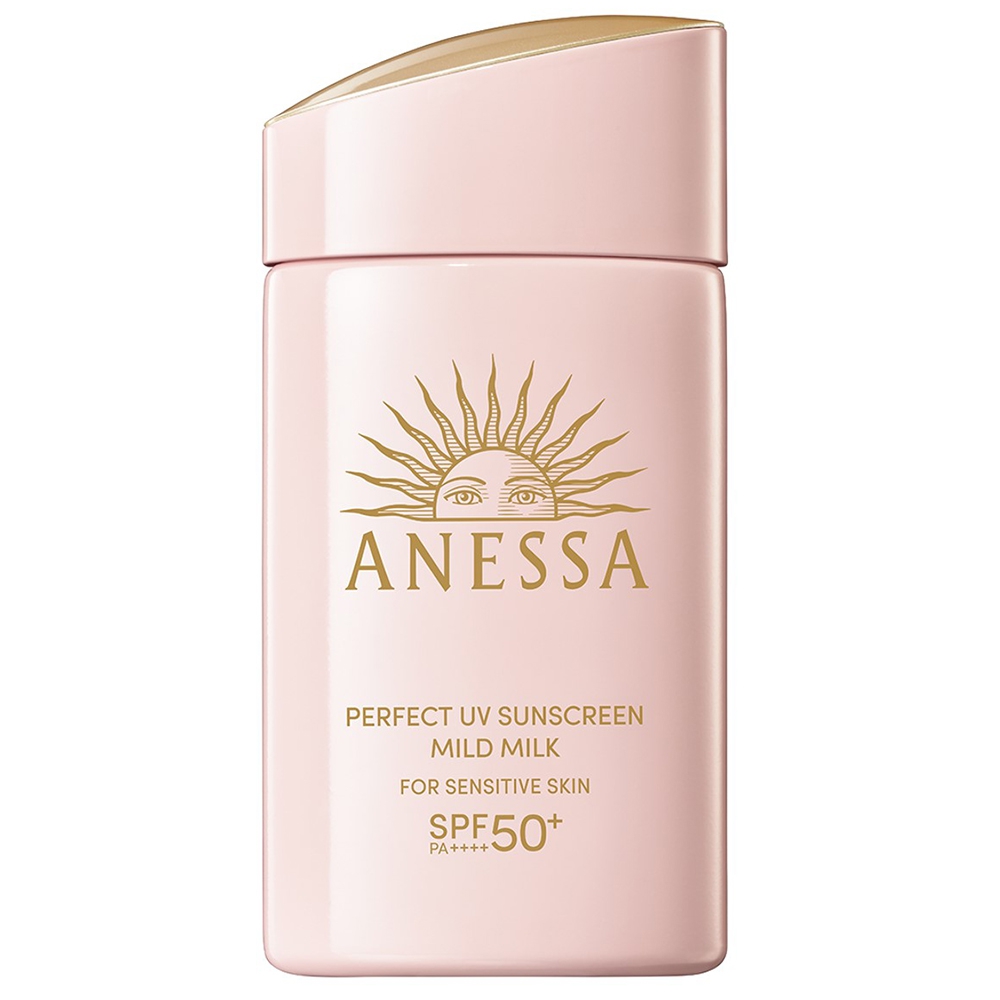 Sữa chống nắng dịu nhẹ cho da nhạy cảm Anessa Perfect UV Sunscreen Mild Milk SPF 50+ PA++++ (60ml)