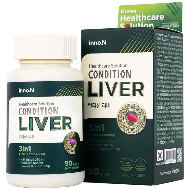 Bảo vệ sức khỏe gan hiệu quả với viên uống Condition Liver Kolmar 2