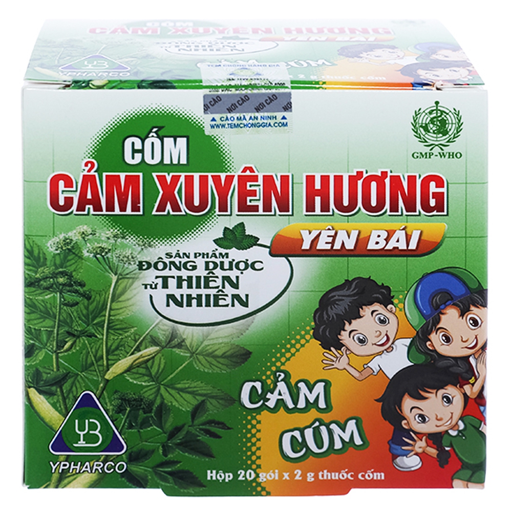 Thuốc cốm Cảm Xuyên Hương Yên Bái điều trị cảm cúm, cảm lạnh (20 gói x 2g)