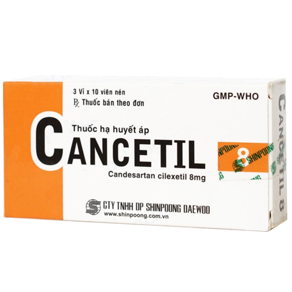 Thuốc Cancetil 8mg Shinpoong Daewoo điều trị tăng huyết áp (30 viên)