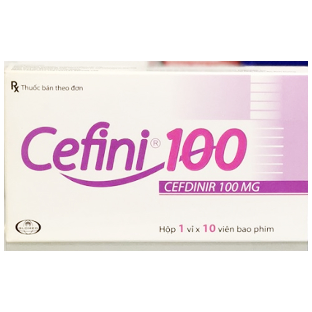 Thuốc Cefini 100mg Glomed điều trị nhiễm khuẩn (10 viên)