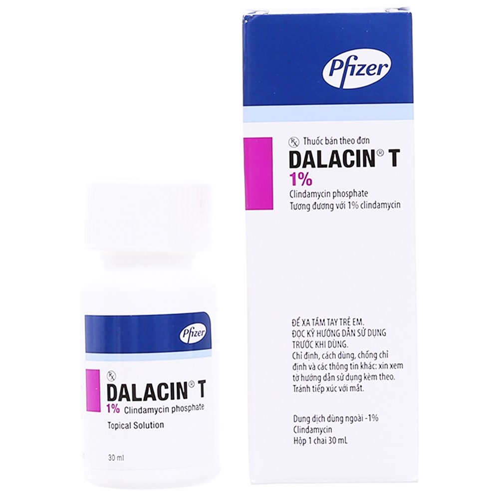 Dung dịch bôi Dalacin T 1% Pfizer hỗ trợ điều trị mụn trứng cá (30ml)