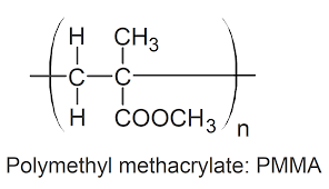 Công thức hóa học của Polymethyl methacrylate