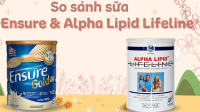 So sánh sữa Ensure và Alpha Lipid Lifeline: Thiết kế, thành phần