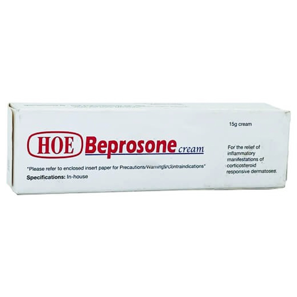 Kem bôi Beprosone Cream HOE Pharmaceuticals điều trị viêm da dị ứng, eczema, lupus ban đỏ (15g)