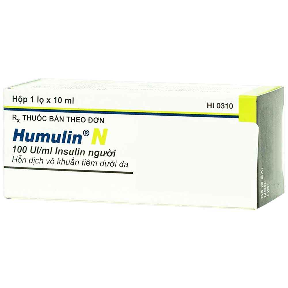 Thuốc tiêm Humulin N 100UI/ml điều trị bệnh đái tháo đường (10ml)