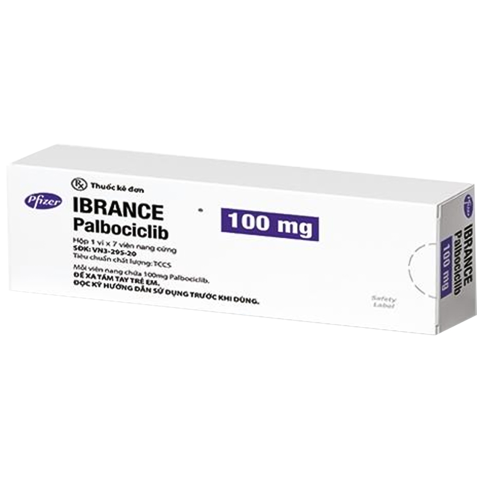 Thuốc Ibrance 100mg Pfizer cản trở sự phát triển, lan rộng các tế bào ung thư (7 viên)