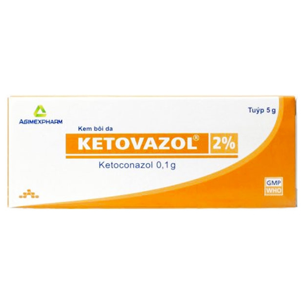 Thuốc Ketovazol 2% Agimexpharm điều trị các bệnh nấm ngoài da và niêm mạc