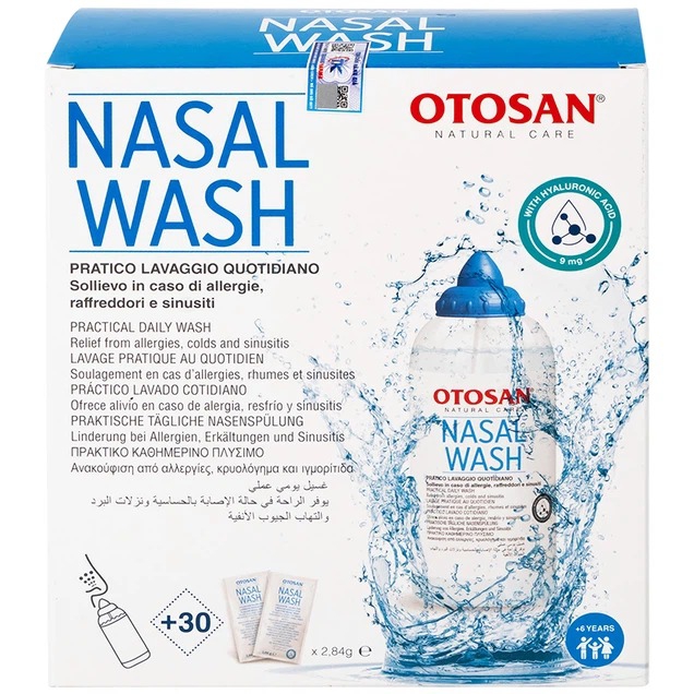 Không còn nỗi lo xoang mũi ở trẻ với Bộ rửa xoang mũi Otosan Nasal wash Kit 3