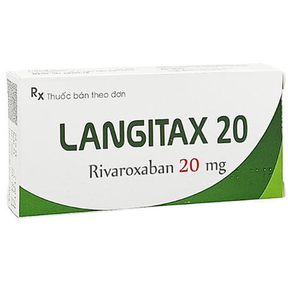 Viên nén Langitax 20 Usarichpharm phòng ngừa huyết khối tắc tĩnh mạch (2 vỉ x 7 viên)