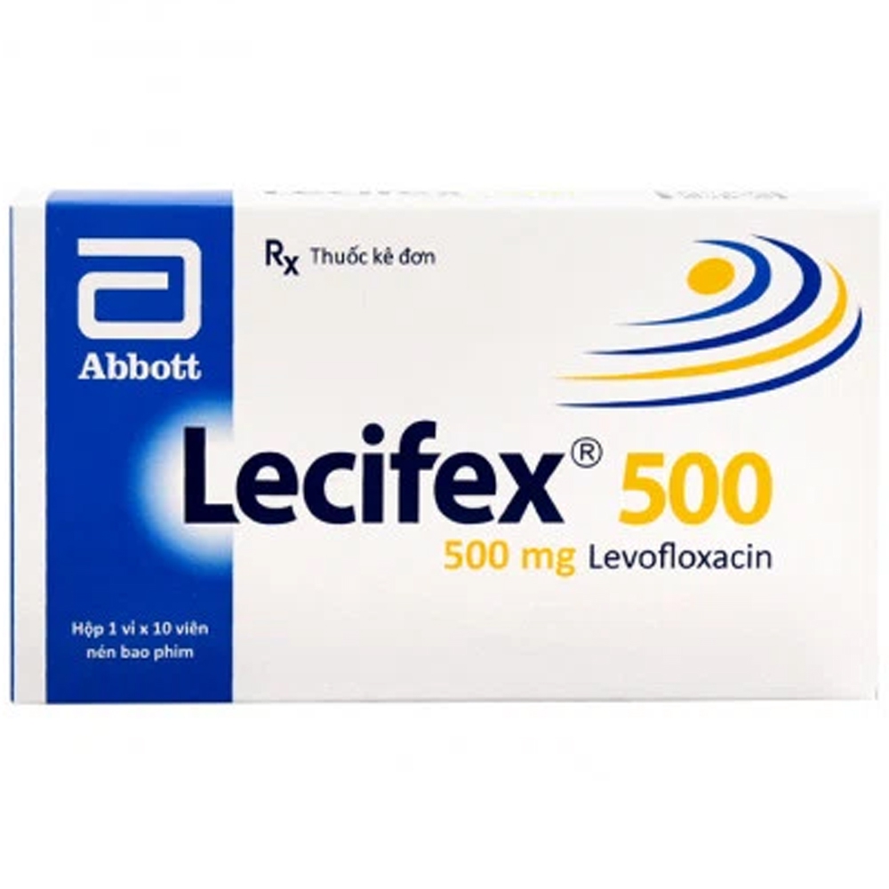 Thuốc Lecifex 500 Abbott điều trị các nhiễm khuẩn nhẹ, vừa và nặng (1 vỉ x 10 viên)