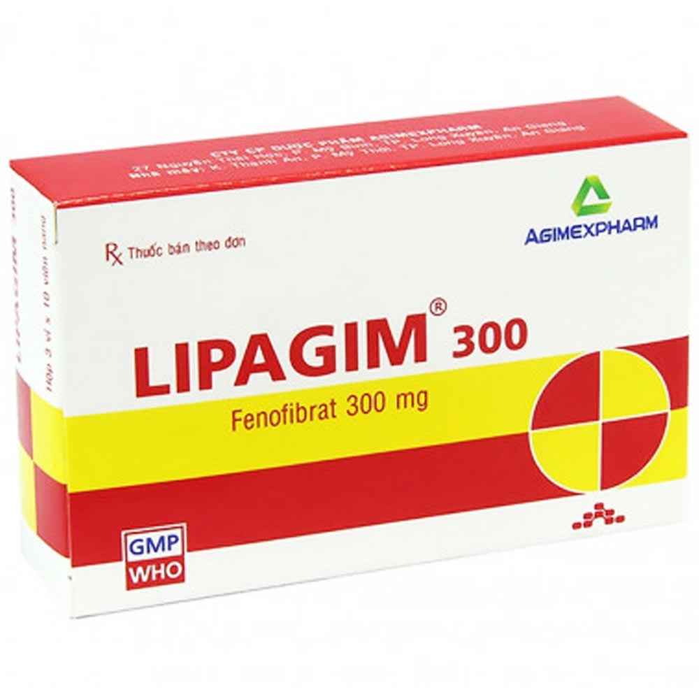 Thuốc Lipagim 300 điều trị rối loạn lipoprotein huyết (3 vỉ x 10 viên)