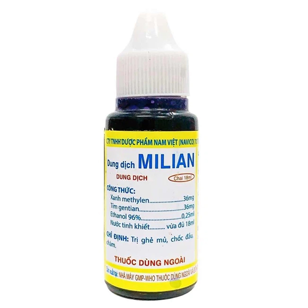 Dung dịch Milian OPC hỗ trợ điều trị nhiễm virus ngoài da, chàm, chốc lở (18ml)