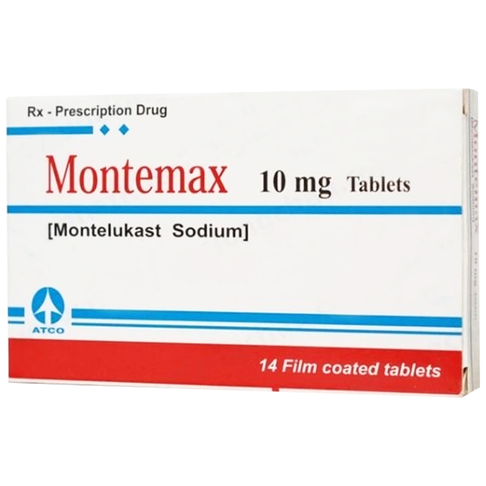 Viên nén Montemax 10mg Atco điều trị bệnh hen phế quản mãn tính (1 vỉ x 14 viên)