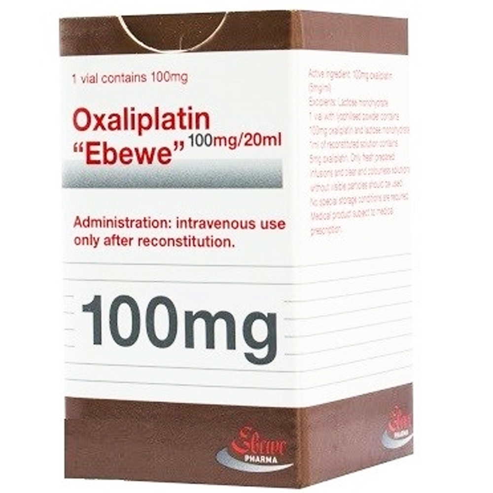 Thuốc Oxaliplatin "Ebewe" 100mg/20ml điều trị bổ trợ ung thư đại tràng, ung thư đại - trực tràng di căn