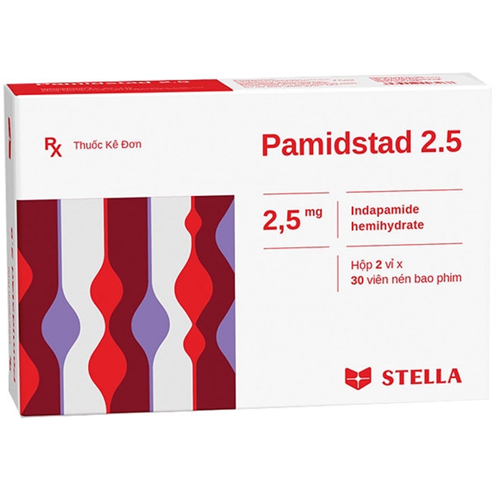 Thuốc Pamidstad 2.5 Stella điều trị tăng huyết áp vô căn (2 vỉ x 30 viên)