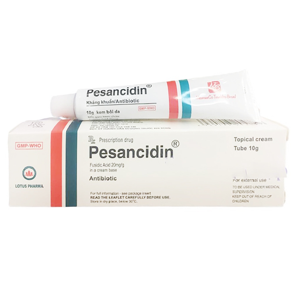 Kem bôi da Pesancidin Medipharco điều trị nhiễm trùng da (10g) 