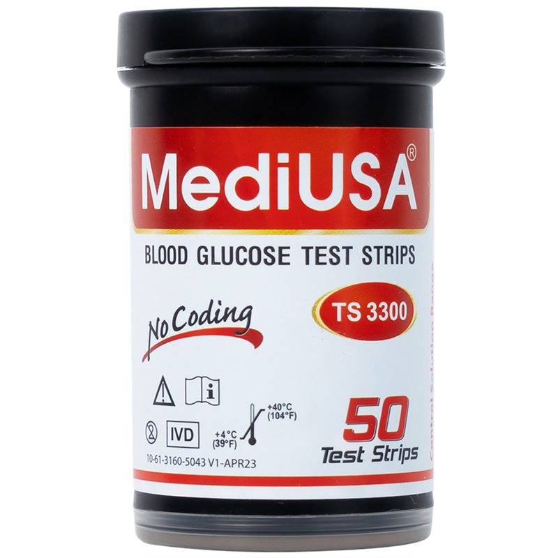 Que thử đường huyết là gì? Giới thiệu que thử đường huyết cho kết quả chính xác cao MediUSA TS3300 3