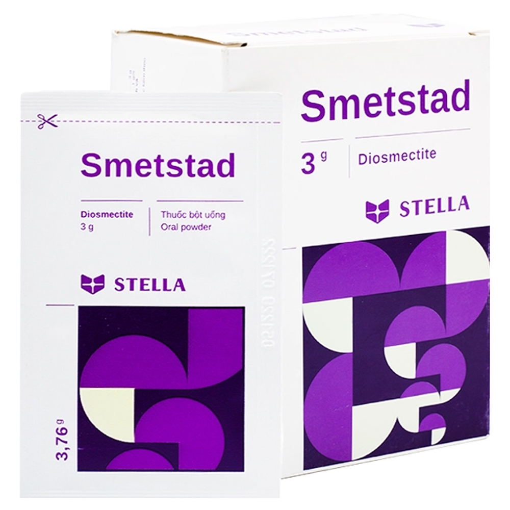 Thuốc bột uống Smetstad Stella điều trị tiêu chảy cấp (30 gói x 3g/gói)