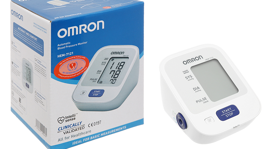 Omron 7120 và Omron 7121 là những sản phẩm của thương hiệu máy đo huyết áp nổi tiếng nào?
