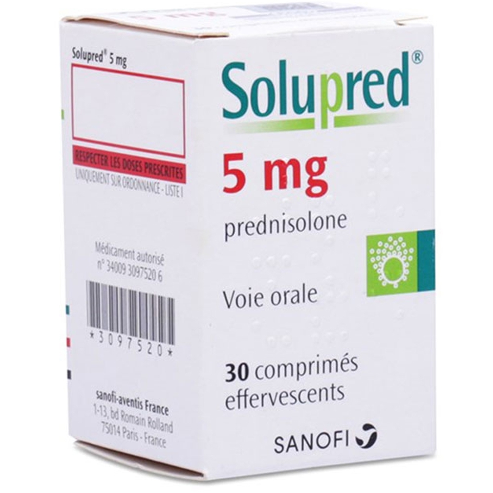 Thuốc Solupred 5mg Sanofi dùng chống viêm (30 viên)