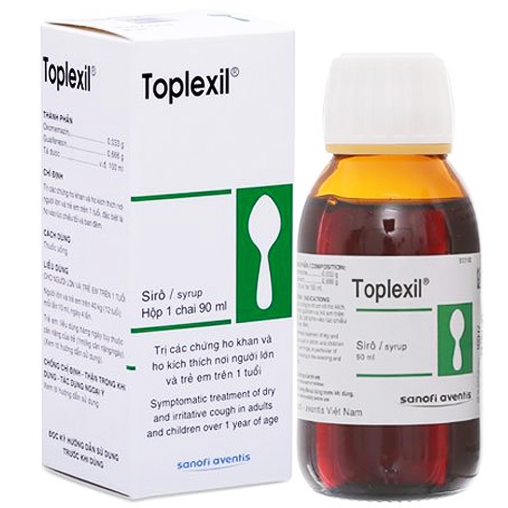 Siro Toplexil Sanofi điều trị các chứng ho khan (90ml)