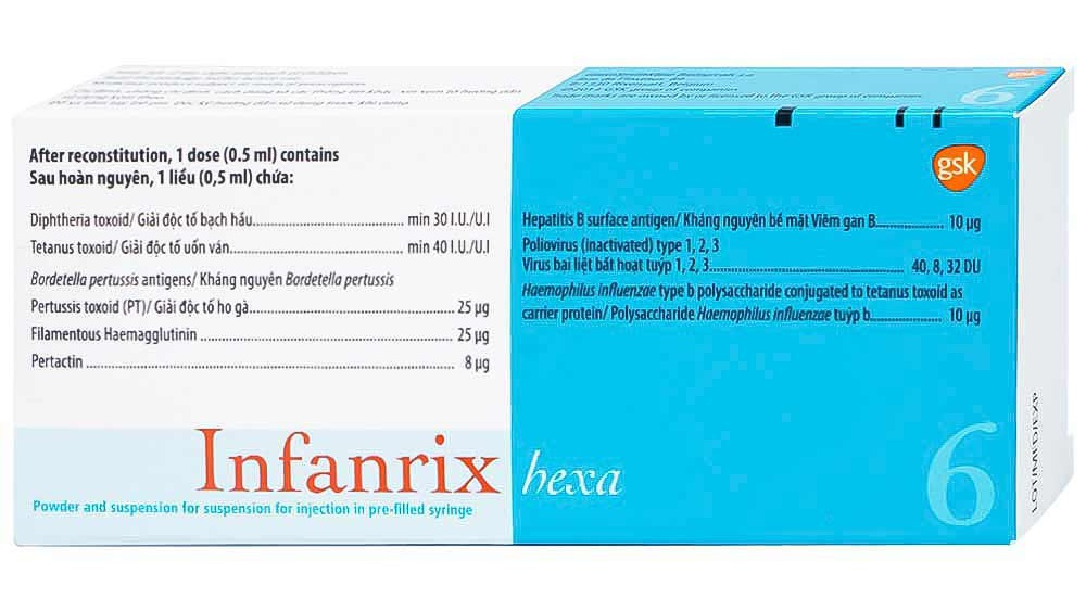 Infanrix Hexa vắc xin 6in1 của Bỉ: Công dụng và lịch tiêm