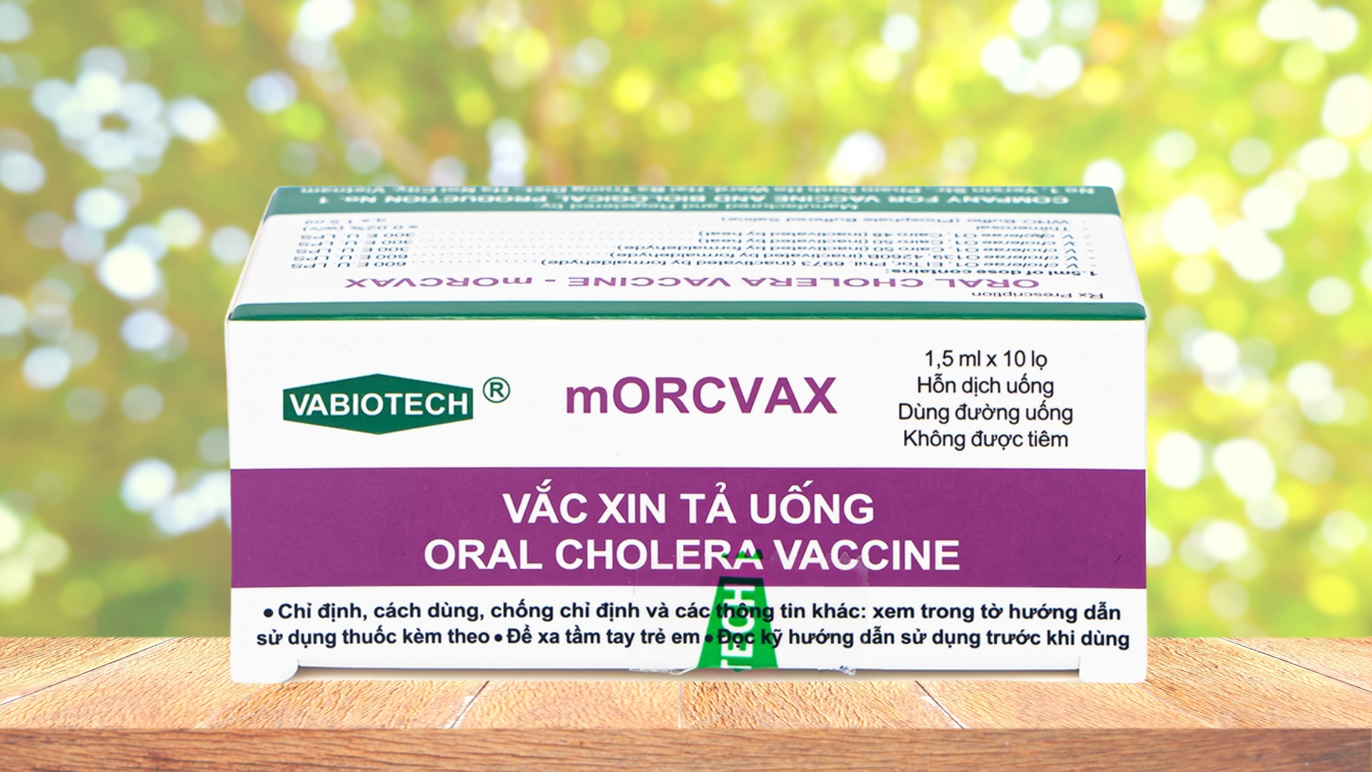 Vắc xin mORCVAX (Việt Nam) phòng bệnh tả cho người lớn và trẻ nhỏ