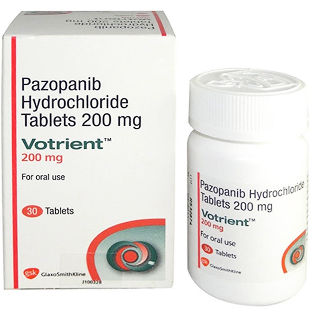 Thuốc Votrient 200mg Novartis điều trị ung thư biểu mô tế bào thận (RCC) và ung thư phần mềm (STS) (30 viên)