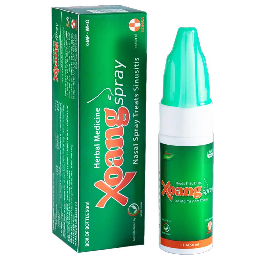 Thuốc xịt mũi Xoangspray Gonsa điều trị viêm xoang, viêm mũi dị ứng (50ml)