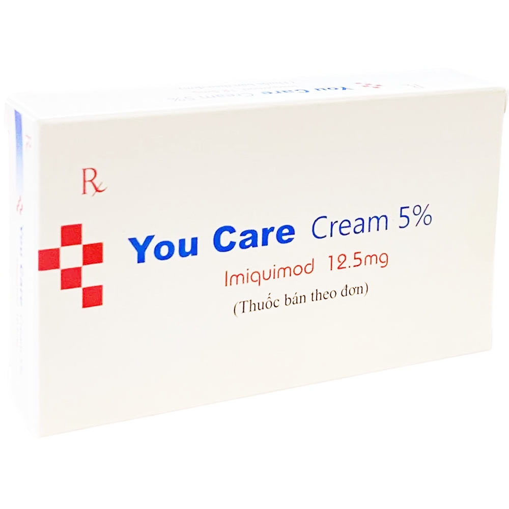 Thuốc You Care Cream 5% điều trị mụn cóc sinh dục ngoài và hậu môn(12 gói)