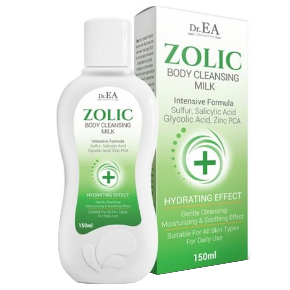 Sữa tắm Dr.EA Body Zolic Body Cleansing Milk 150ml làm sạch sâu cho da, hỗ trợ điều trị viêm da