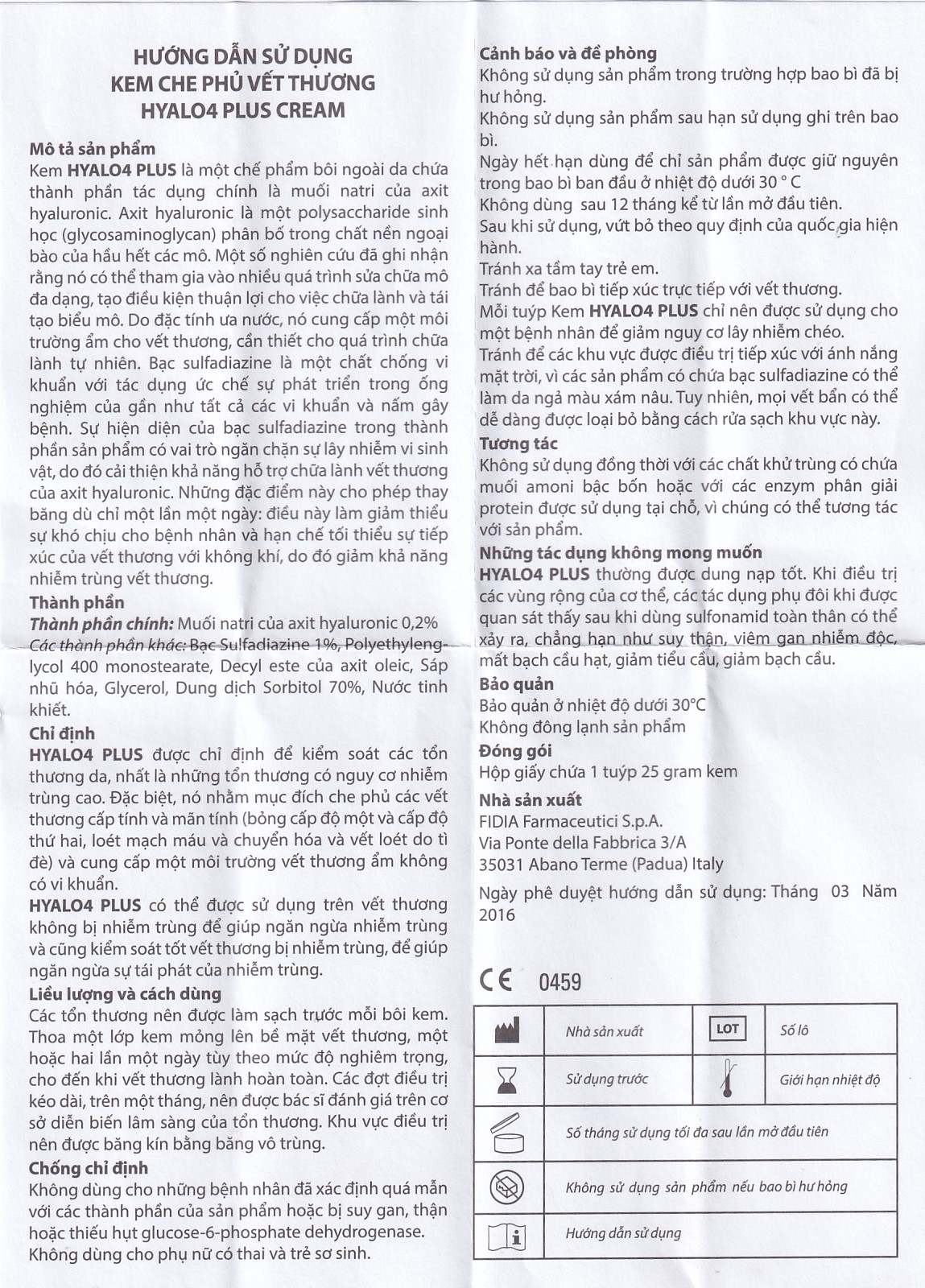 Hình ảnh Kem Hyalo4 Plus điều trị các tổn thương da (25g)