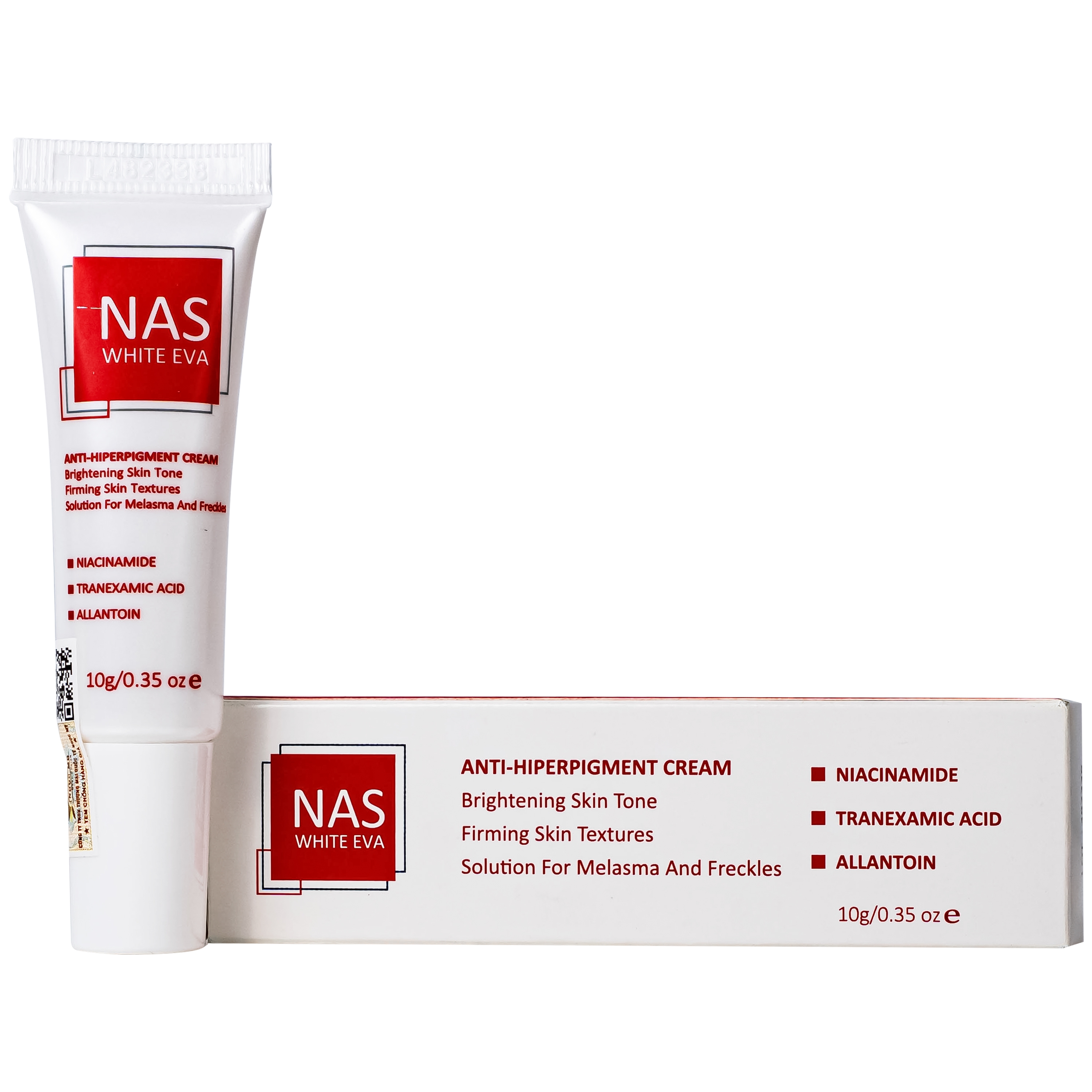 Hình ảnh Kem bôi dưỡng trắng, làm mờ nám Nas White Eva (Hộp 10g)