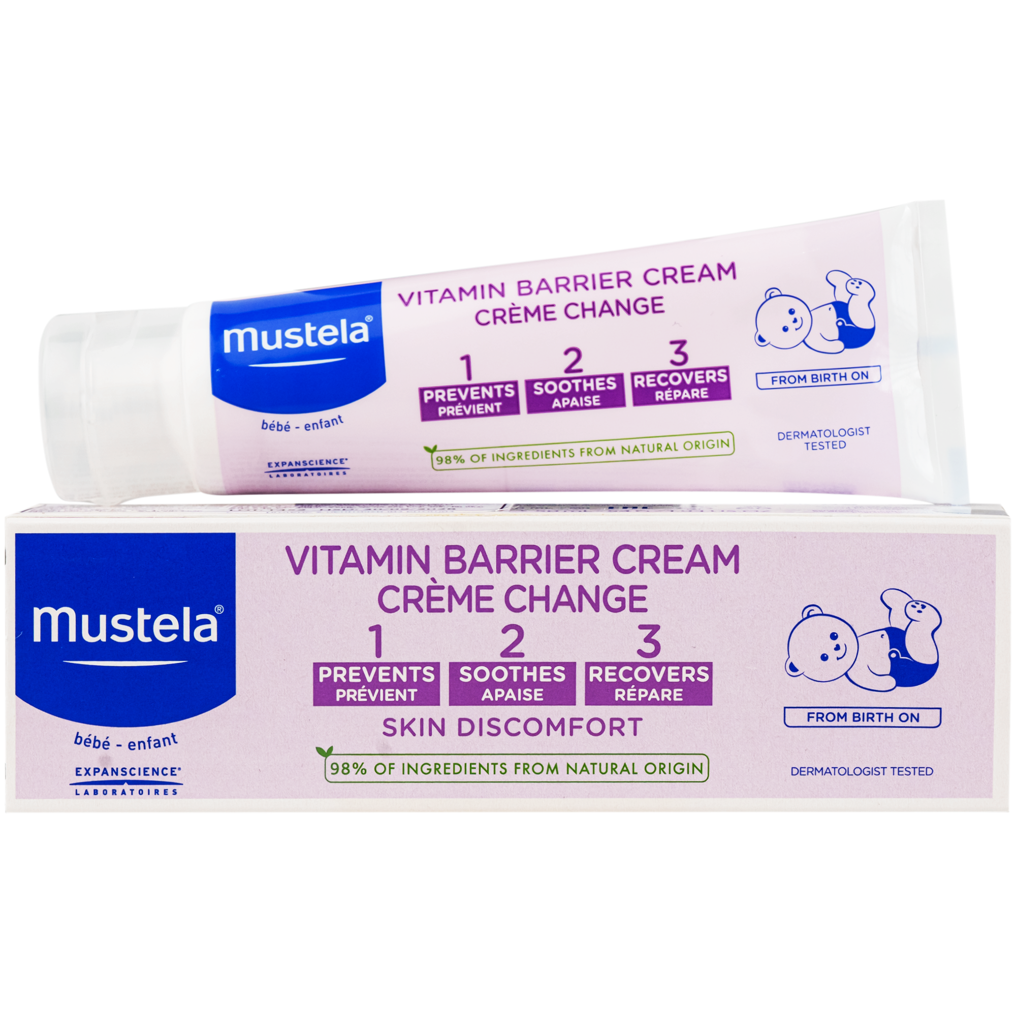 Hình ảnh Kem bôi hăm tã Mustela Vitamin Barrier Cream Change (50ml)