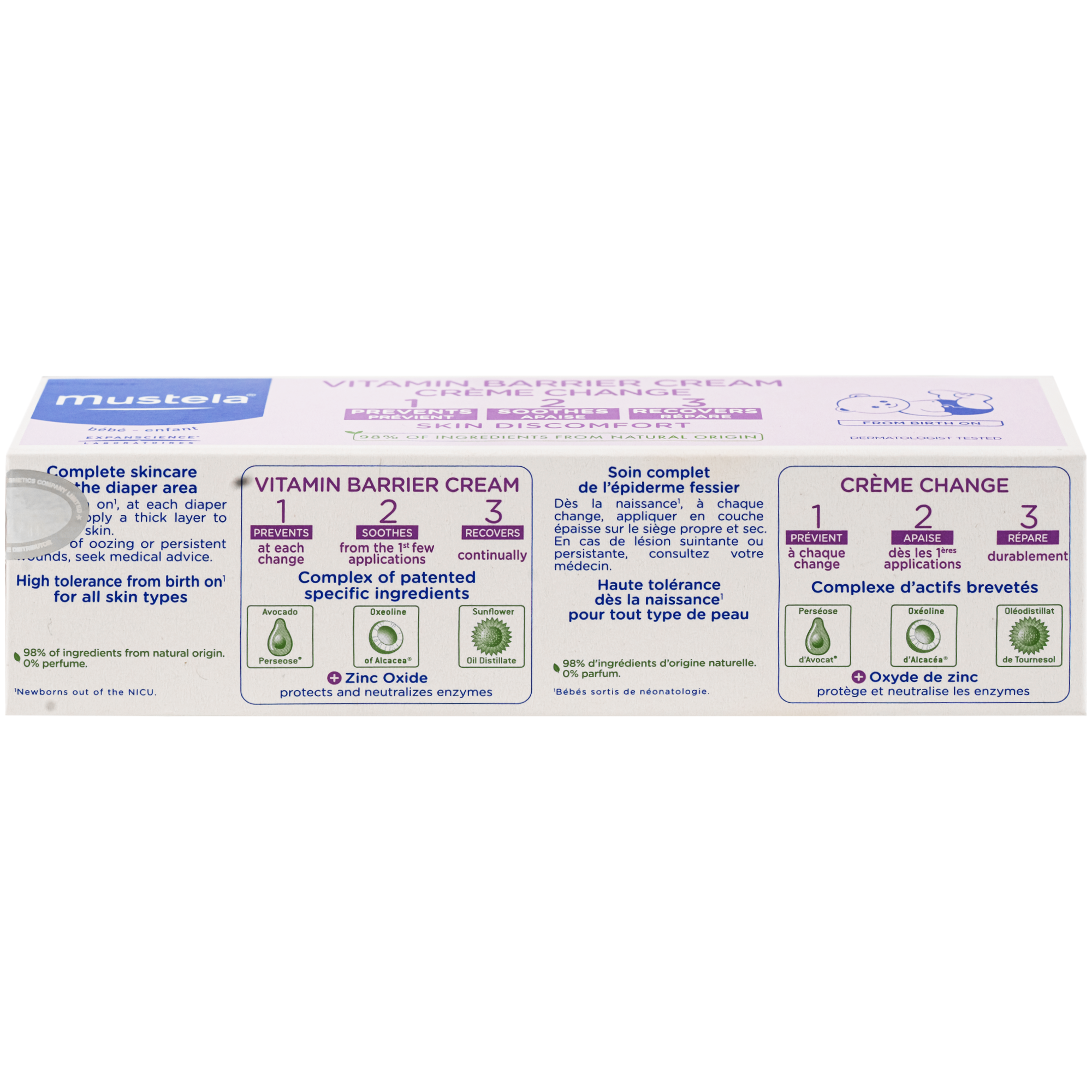 Hình ảnh Kem bôi hăm tã Mustela Vitamin Barrier Cream Change (50ml)