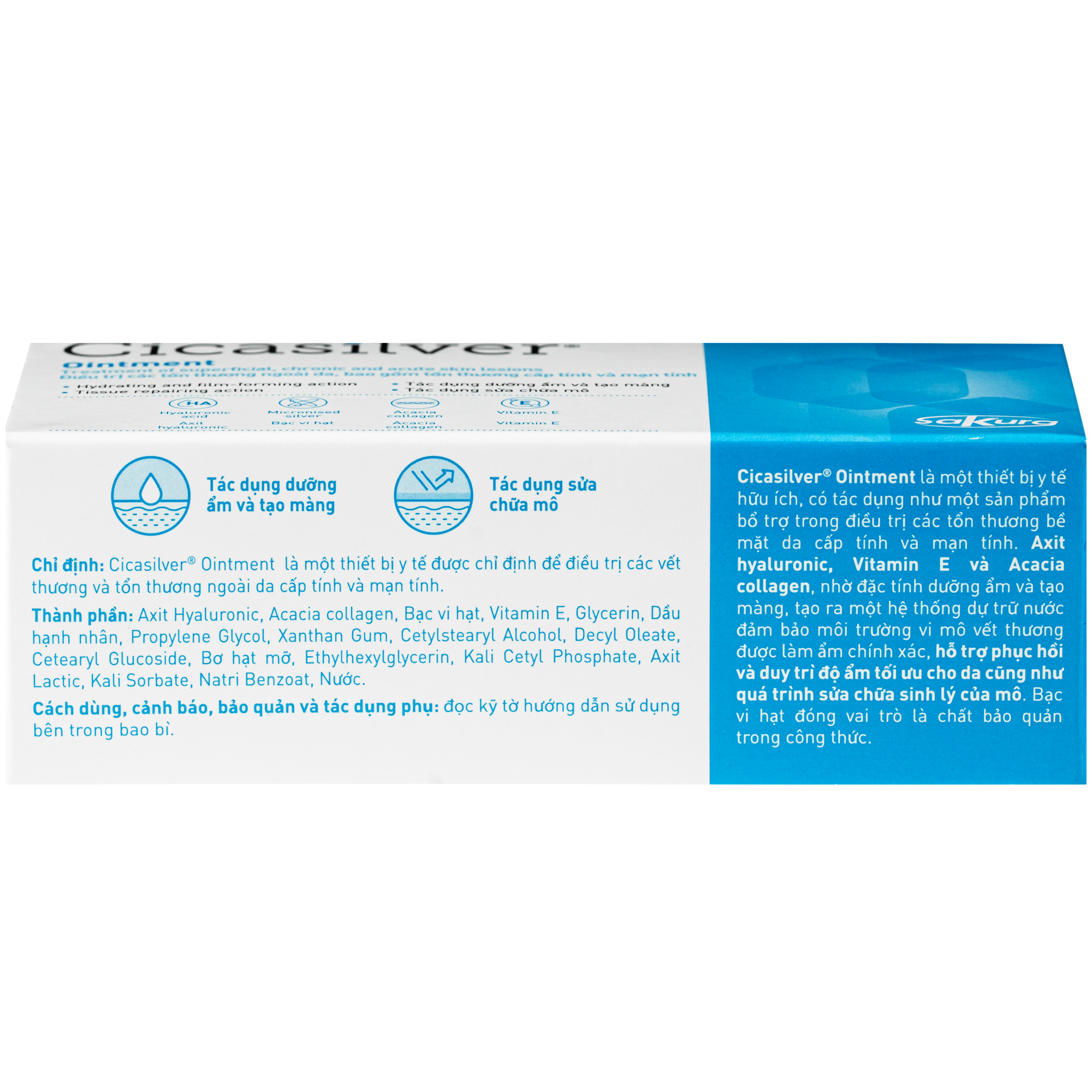 Hình ảnh Kem bôi vết thương Cicasilver Ointment 50ml hỗ trợ điều trị các vết thương hở cấp và mãn tính
