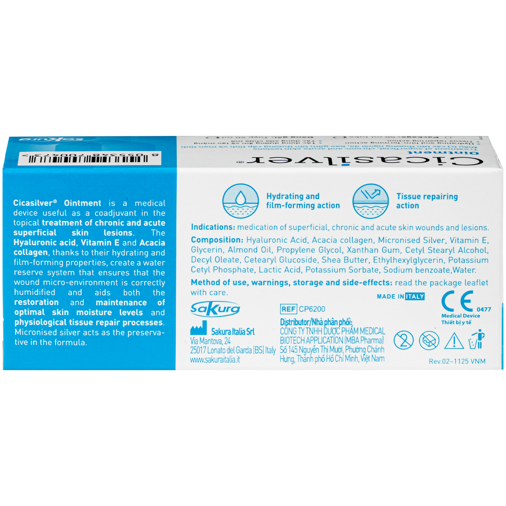 Hình ảnh Kem bôi vết thương Cicasilver Ointment 50ml hỗ trợ điều trị các vết thương hở cấp và mãn tính