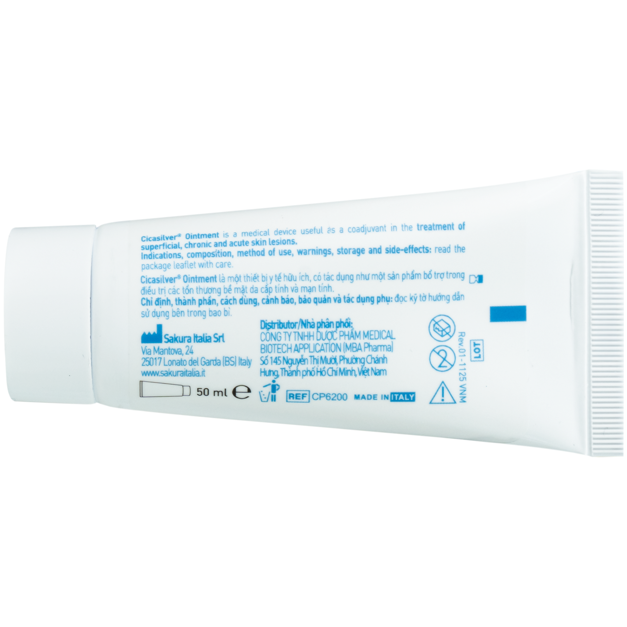 Hình ảnh Kem bôi vết thương Cicasilver Ointment 50ml hỗ trợ điều trị các vết thương hở cấp và mãn tính