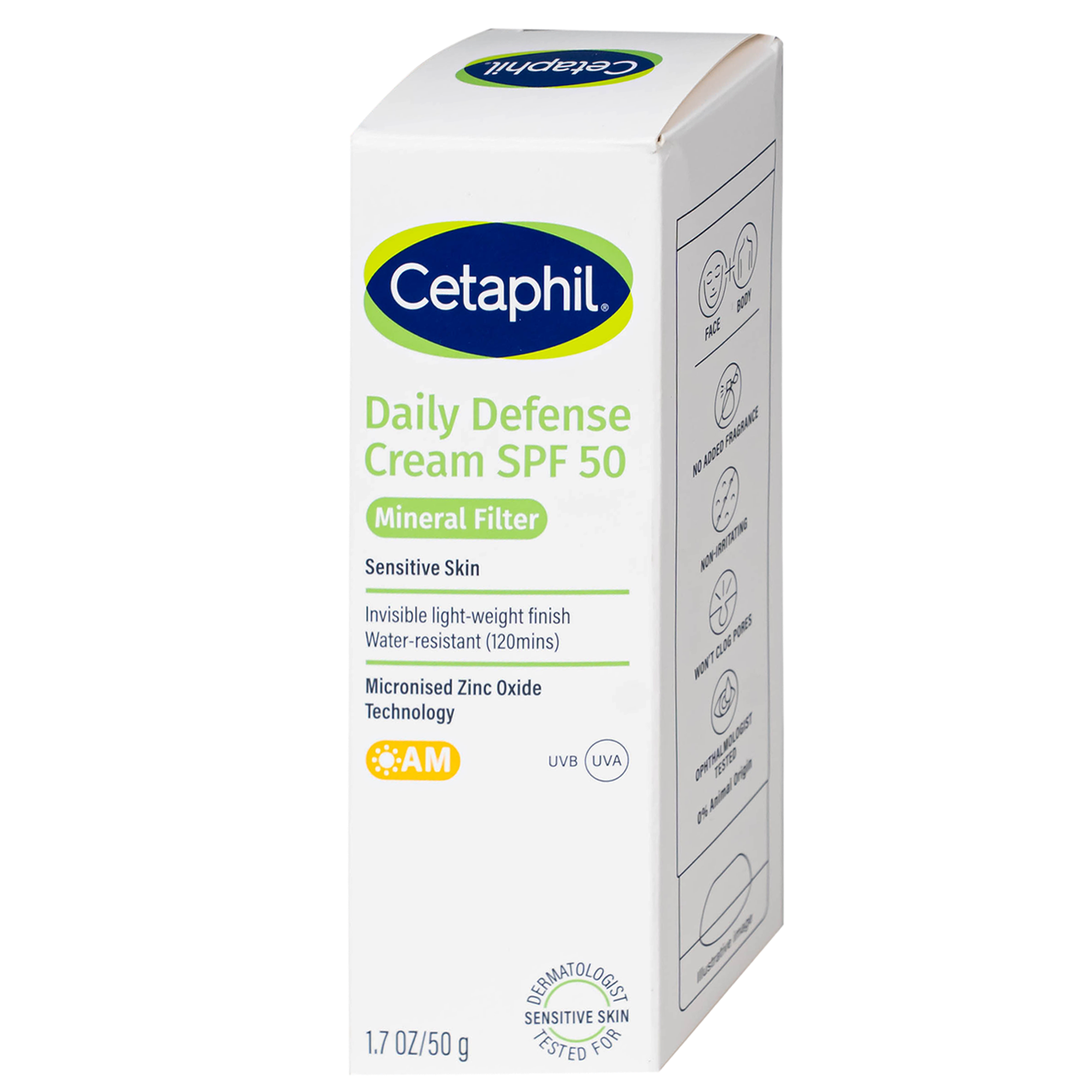 Hình ảnh Kem chống nắng dưỡng ẩm 2in1 Cetaphil Daily Defense Cream SPF 50 50g